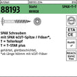 SPAX Tellerkopfschraube R 88193 6x60/56 T-STAR T30 Stahl WIROX 200 Stk.