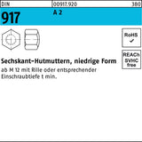 F. REYHER Sechskanthutmutter DIN 917 niedrige Form M8