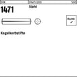 F. REYHER Kegelkerbstift DIN 1471 1,5 x 6 mm Stahl – 250 Stück