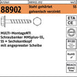 HECO MULTI-MONTI Schraubanker MMSplus-SS 6x40 mm – 100 Stück, Stahl gehärtet, galvanisch verzinkt