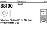REYHER Unterlegscheiben R 88100 3,2 x 8 x 0,5 mm Stahl