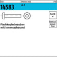 F. REYHER Flachkopfschraube ISO 14583 ISR M4x35 A2 500 Stück