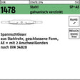 F. REYHER Spannschloss DIN 1478 geschlossen SP-AE M8 Stahl 3.6 galvanisch verzinkt