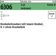F. REYHER Knebelschraube DIN 6306 mit losem Knebel DM 10x40 5.8 brüniert