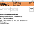GESIPA Blindniete R 88420 Flachrundkopf 3,2x6,5 mm Aluminium/Stahl 500 Stück