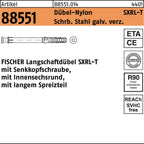 80 mm / Schrb. St. galv. verz. / Dübel-Nylon