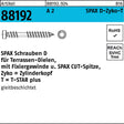 SPAX Holzbauschraube R 88192 Zylinderkopf T-STAR 5x40/22 T25 A2 CUT-Spitze 200 Stück