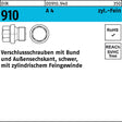 F. REYHER Verschlussschraube DIN 910 mit Bund und Außensechskant M10x1 A4 – 10 Stück