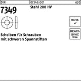 F. REYHER DIN 7349 Scheiben 19x44x8 mm Stahl 100 HV