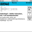 HALFEN Hammerkopfschraube R 88940 Typ 40/22 M10 x 30 mm mit Sechskantmutter
