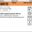 Upat Injektionsmörtel UPM 44-360 Kunstharz 6 Stück Verbundmörtel