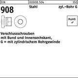 F. REYHER Verschlussschraube DIN 908 mit Bund und Innensechskant G 3/4 A Stahl
