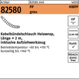 HELLERMANNTYTON Kabelbündelschlauch Helawrap HWPP 16 mm schwarz 2 m inkl. Aufziehwerkzeug