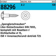 Spenglerschraube R 88296 Liko-Holzschraube 4,5x25 mm mit Dichtscheibe 15 mm, A2
