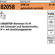 LINDAPTER Klemme R 82058 GTW 40 FL-M galvanisch verzinkt mit Anschlussgewinde M6