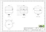 Reflex Refix DD 8 Membran-Druckausdehnungsgefäß, grün, 10 bar, 8 Liter