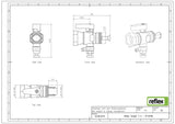 Reflex Flowjet G 3/4' Durchströmungsarmatur – Absperrung & Entleerung für Refix DD Membran-Druckausdehnungsgefäße