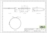 Reflex Wandhalterung mit Spannband für Reflex und Refix 8-25 Liter, vertikal