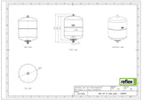 Reflex Refix DD 8 Membran-Druckausdehnungsgefäß, grün, 10 bar, 8 Liter