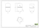 Reflex N 50 Membran-Druckausdehnungsgefäß, grau, 6 bar, 50 Liter, stehend