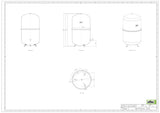 Reflex N 50 Membran-Druckausdehnungsgefäß, grau, 6 bar, 50 Liter, stehend
