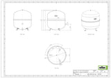 Reflex N 50 Membran-Druckausdehnungsgefäß, grau, 6 bar, 50 Liter, stehend