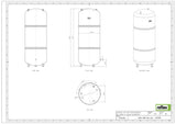 Reflex N 50 Membran-Druckausdehnungsgefäß, grau, 6 bar, 50 Liter, stehend