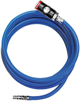 RIEGLER Soft-PVC-Druckluftschlauchset 5 m, 6,3 mm Innen-Ø, Sicherheitskupplung DN 7,4
