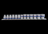 KING TONY Profi-Werkzeuge - 3/8" Steckschlüssel-Set, metrisch, Steckleiste - 13 tlg. 3513MR