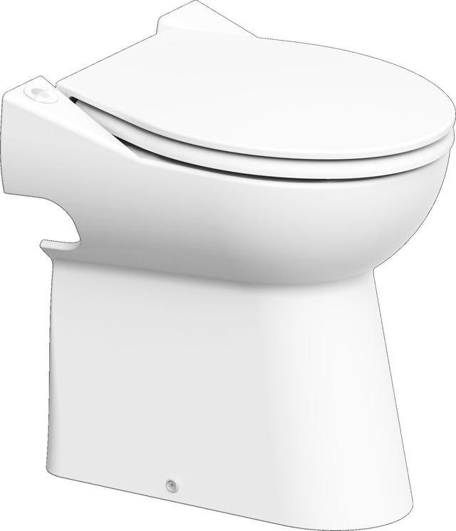 SFA Klein-Kompakt-WC SaniCompact 43 weiß – Komplettes WC mit Hebeanlage & Druckknopfspülung