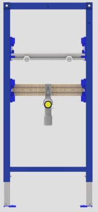 SANIT Waschtisch-Element INEO für Einlocharmaturen 1120/525 – vormontiertes Vorwandelement