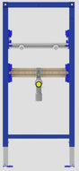 SANIT Waschtisch-Element INEO für Einlocharmaturen 1120/525 – vormontiertes Vorwandelement