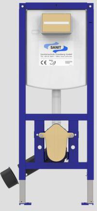 SANIT WC-Element INEO PLUS 450 ohne Wandhalter – Vorwandelement mit INEO FRESH Box und Revisionsbox