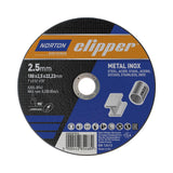 NORTON CLIPPER Trennscheibe 115 x 1,0 mm Typ 41 Metall-Inox, 13300 min-1, Bohrung 22,23 mm
