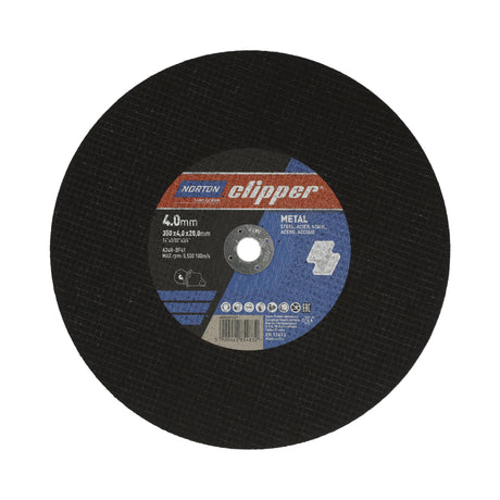 NORTON CLIPPER Trennscheibe D300x3,5 mm Typ 41 für Metall, Bohrung 20 mm, extra verstärkt