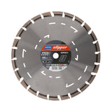 NORTON CLIPPER Diamanttrennscheibe Pro Asphalt II 300 mm, 12 mm Segmente, für Trennschleifer