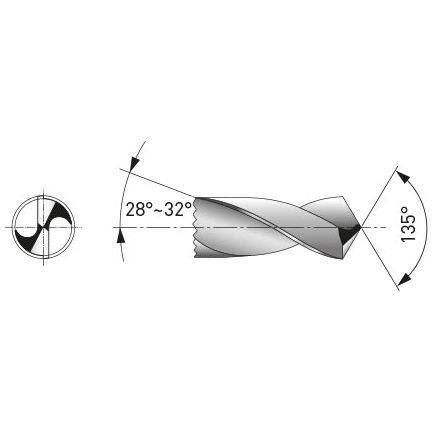 Kraftwerk Spiralbohrer HSS-G DIN 338 Typ N, 10.2 mm