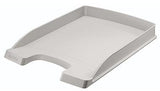 LEITZ Briefablage Plus flach DIN A4 – stapelbar, Polystyrol, blau, mit Greifausschnitt