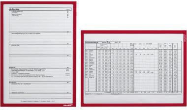 ULTRADEX Infotasche DIN A4 magnetisch grün 5 St./Pack – Magnetrahmen mit starker Haftkraft