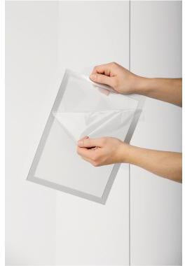 DURABLE DURAFRAME SUN Magnetrahmen DIN A4 schwarz 2 Stück UV-beständig für Schaufenster