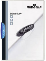DURABLE Klemmmappe SWINGCLIP 226001 DIN A4 transparent mit schwenkbarer Klemme