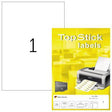 HERMA TopStick Universaletiketten 210x297 mm weiß 100 Blatt A4 für Laser- und Inkjetdrucker