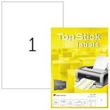 HERMA TopStick Universaletiketten 210x297 mm weiß 100 Blatt A4 für Laser- und Inkjetdrucker
