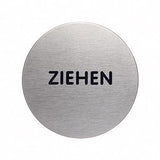 DURABLE Piktogramm PICTO Türschild Drücken 65 mm Edelstahl gebürstet selbstklebend