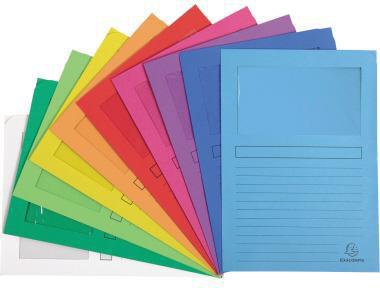 Exacompta FOREVER Sichtmappe DIN A4, 10er-Pack, Recyclingkarton, Blauer Engel