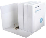 Soennecken Präsentationsringbuch 4148 DIN A4 50 mm weiß – D-Mechanik, Polypropylen, mit Einstecktasche