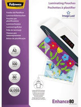 Fellowes Laminierfolie ImageLast Enhance 80 DIN A3, 100 Stück, 80 µm, glänzend