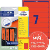 Avery Zweckform Ordnerrückenetikett L4763-20 ultragrip 38 x 192 mm blau 140 Stück