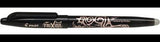 PILOT FriXion Ball 1.0 Tintenroller – radierbarer Rollerball mit 0,5 mm Strichstärke, schwarz
