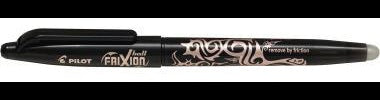 PILOT FriXion Ball 1.0 Tintenroller – radierbarer Rollerball mit 0,5 mm Strichstärke, schwarz